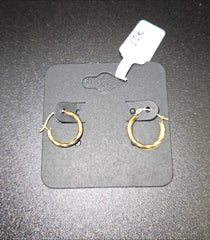 10K gold Hoops