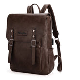 Wrangler Women's Leather Laptop Backpack Purse - Fashionable Pink and Coffee Design