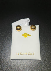14k gold studs