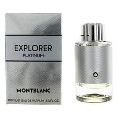 Explorer Platinum by Mont Blanc, 3.3 oz Eau de Parfum Spray for Men