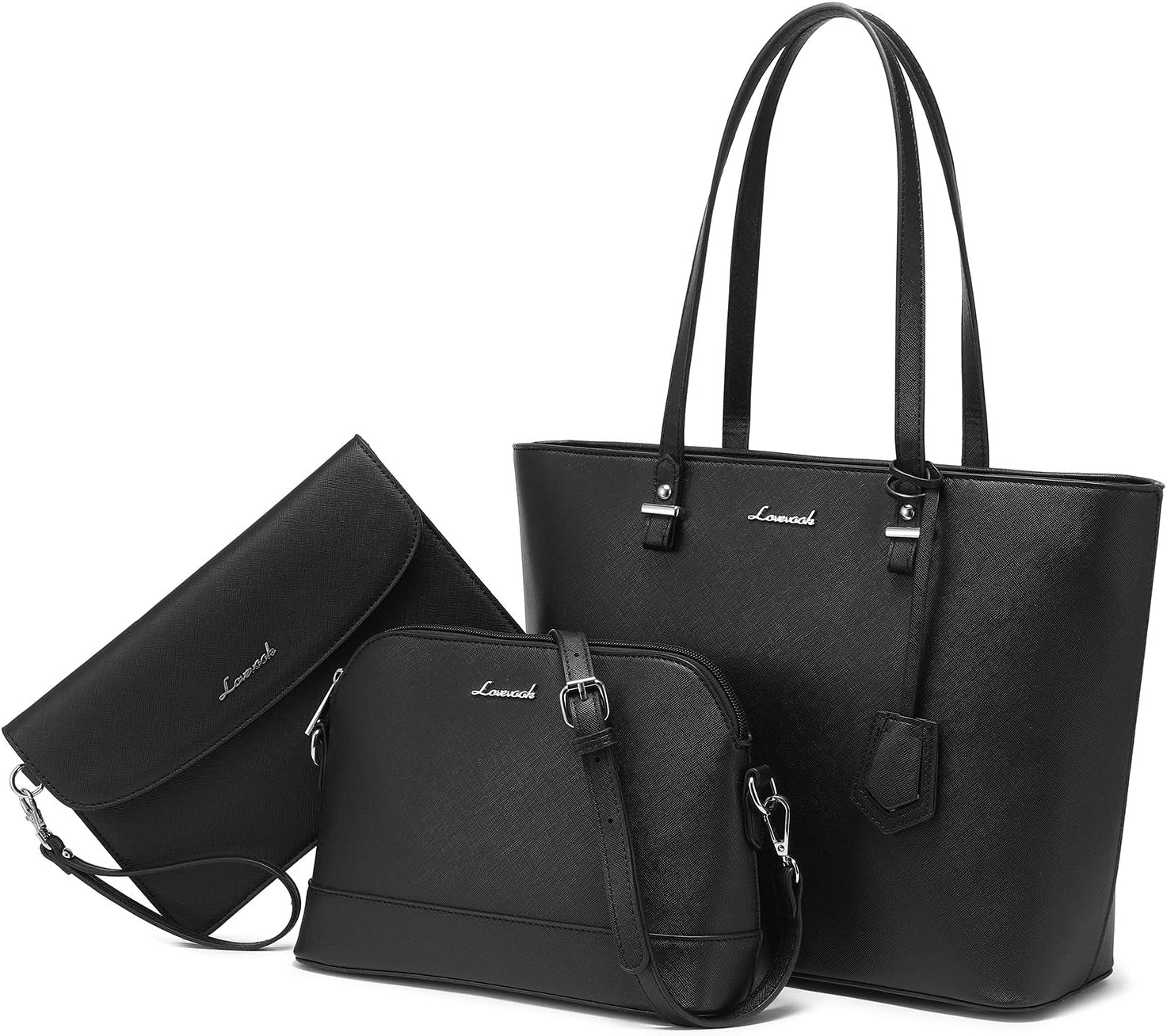 Handbags for Women Shoulder Bags Tote Satchel Hobo 3Pcs Purse Set