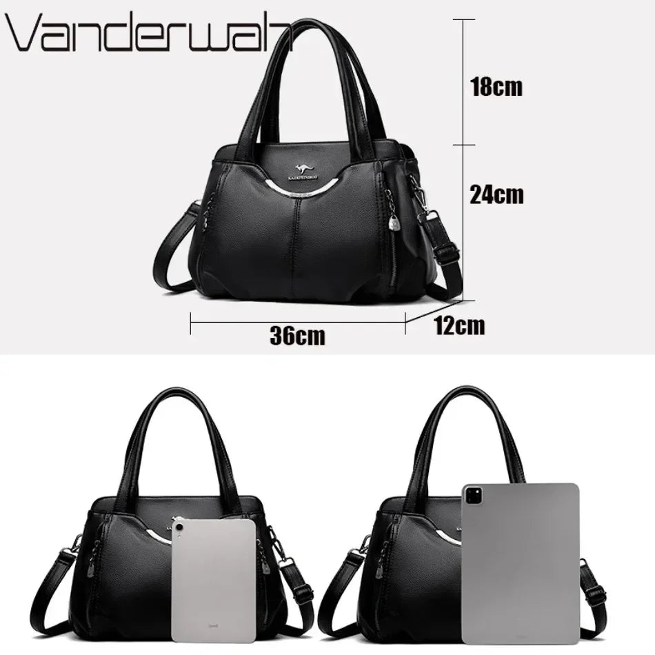Genuine Luxury Handbags Women Bags Designer Handbags Soft Leather Shoulder Crossbody Bags for Women Tote Sac a Main