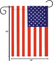 Garden Flag USA US American Garden Flag,Garden Decoration Flag,Indoor and Outdoor Flags,Celebration Parade Flags,Anniversary Celebration, National Day,Double-Sided.
