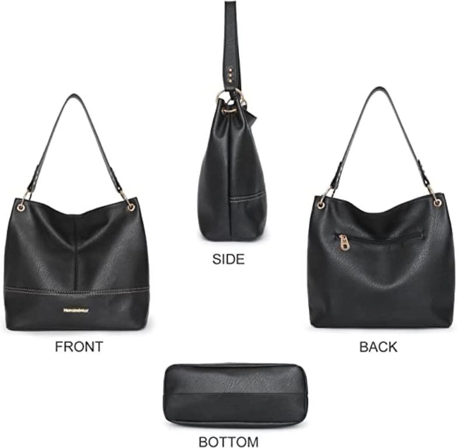 Women's Top Handle Hobo Bags and Handbags with Zipper Closure