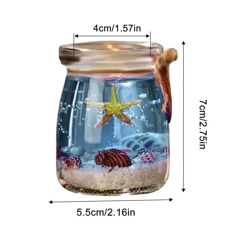 Scented Candles Sea Theme Gel Wax Home Air Freshener Aromatherapy Jar Candles Wedding Birthday Gift Home Decoration