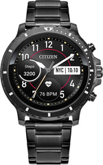 CZ Smart Gen 1 Stainless Steel Smartwatch Touchscreen, Heartrate, GPS, Speaker, Bluetooth, Notifications, Iphone and Android Compatible, Powered by Google Wear OS