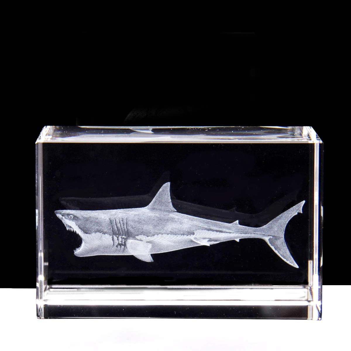 3D Eagle Paperweight(Laser Etched) in Crystal Glass Cube Birthday/Christmas Gifts(No Included LED Base)(3.1X2X2 Inch)