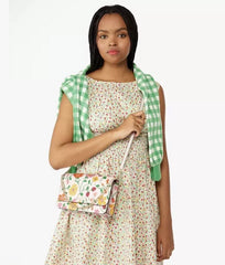 Madison Flap Convertible Crossbody Bag Strawberry Garden Pink Multi KG735