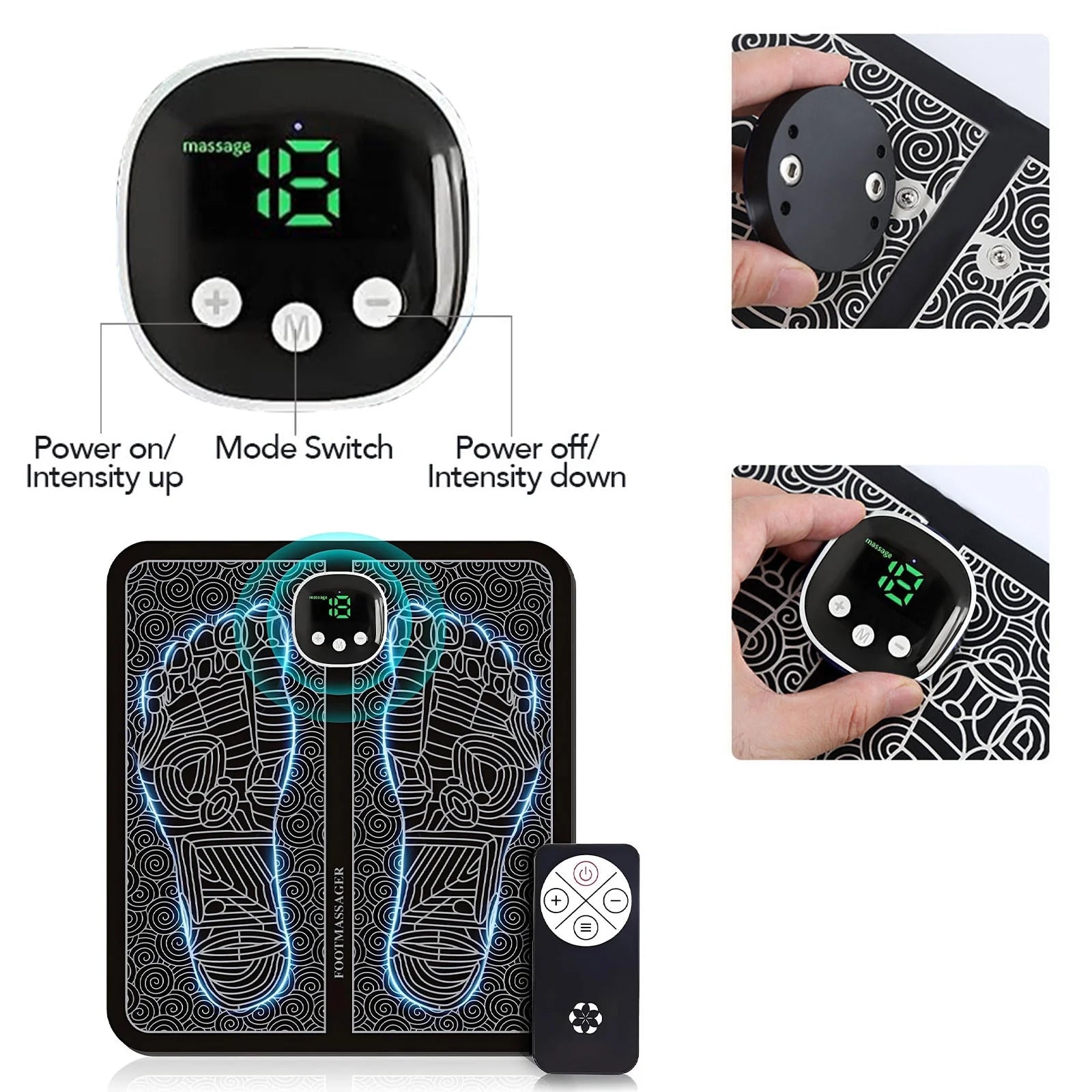 Foot Massager for Neuropathy Feet, Whole Body Massager for Neuropathy, Foot Massager for Circulation and Pain Relief, for Those Who Stand and Work All Day