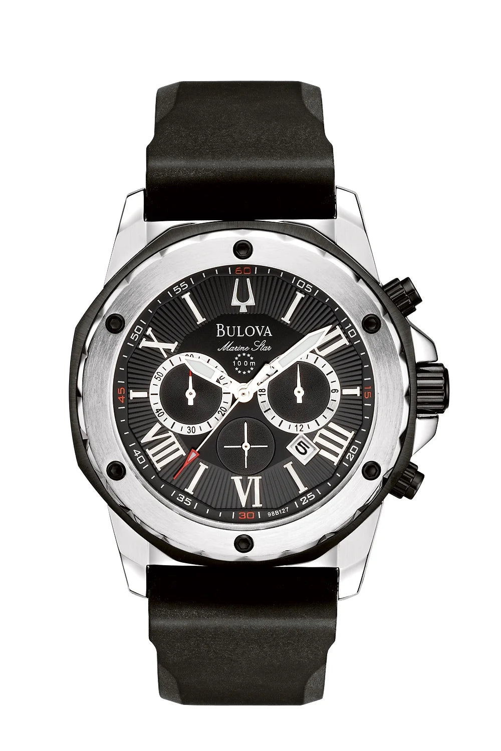 Men'S Marine Star Chronograph Strap Watch 98B127