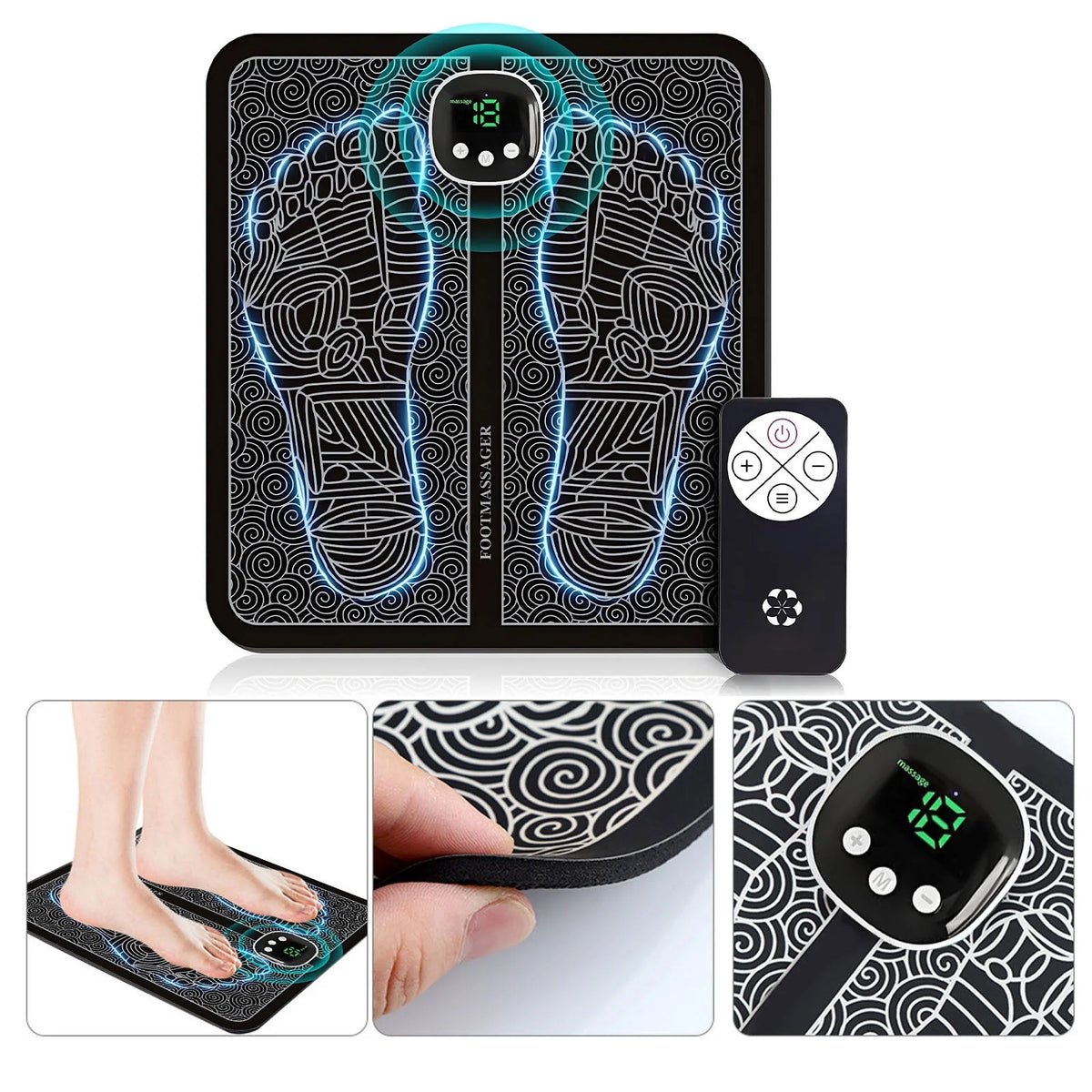 Foot Massager for Neuropathy Feet, Whole Body Massager for Neuropathy, Foot Massager for Circulation and Pain Relief, for Those Who Stand and Work All Day