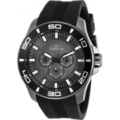 30112 Men'S Pro Diver Chrono Grey Dial Black Strap Watch