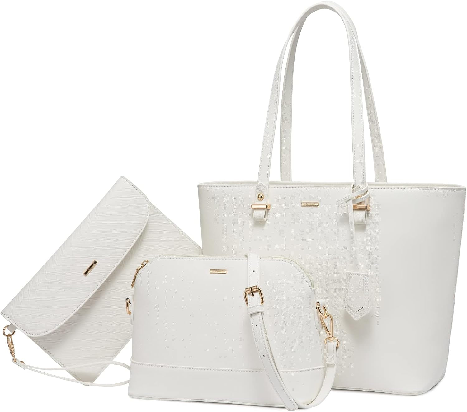 Handbags for Women Shoulder Bags Tote Satchel Hobo 3Pcs Purse Set