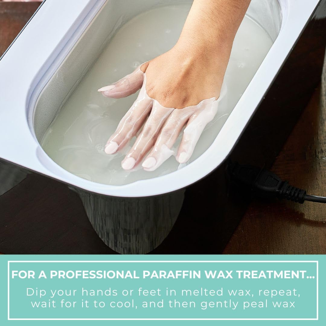 6Lb Unscented Paraffin Wax, Paraffin Wax for Hand and Feet, Use with Any Paraffin Wax Machine for Hand and Feet, Paraffin Wax Refills for Paraffin Baths, Parrafin Wax Blocks