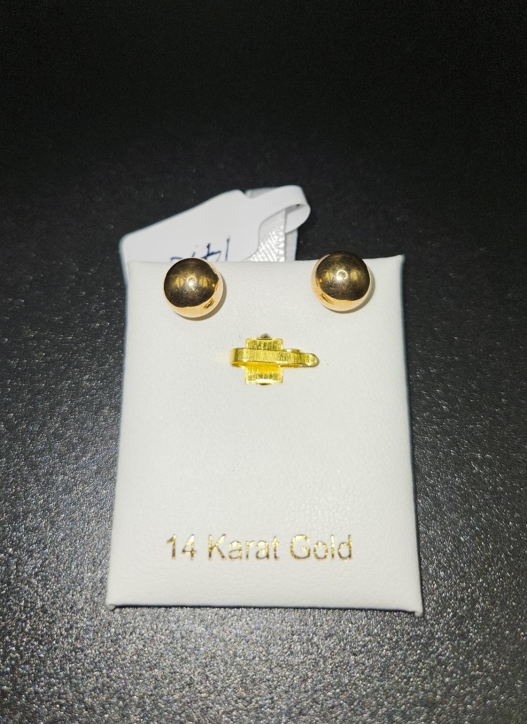 14k gold studs