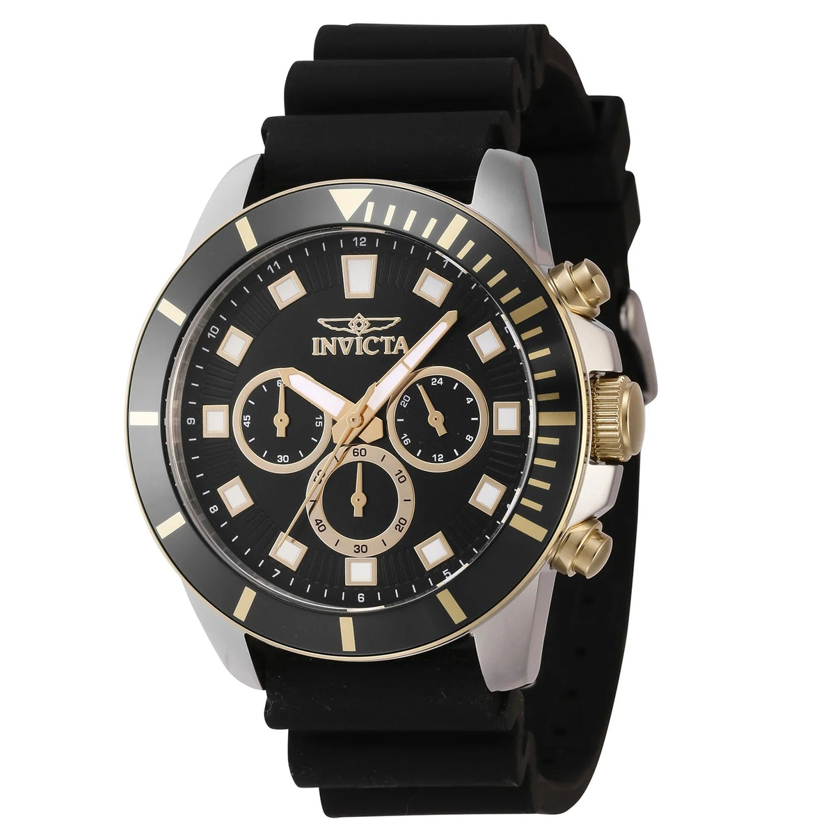 Pro Diver Men 45Mm Stainless Steel, Black Dial Quartz Watch