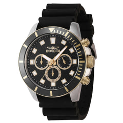 Pro Diver Men 45Mm Stainless Steel, Black Dial Quartz Watch