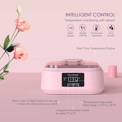 Paraffin Wax Machine for Hand and Feet, Touchscreen 3000Ml Paraffin Wax Warmer with 6 Packs Rose Wax (2.64 Lbs), Paraffin Hot Wax Spa for Therapy, Paraffin Bath for Smooth & Soft Skin