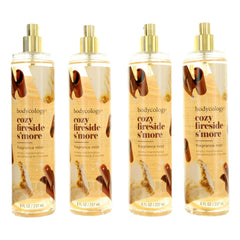 Cozy Fireside S'more by Bodycology, 4 Pack 8 oz Fragrance Mist for Women