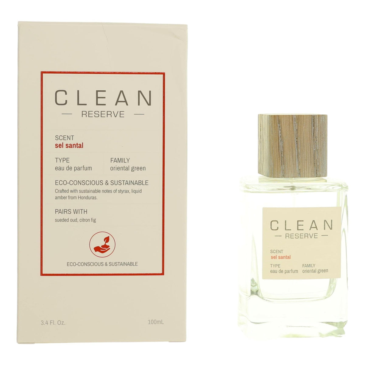 Clean Reserve Sel Santal by Clean, 3.4 oz EDP Spray for Unisex