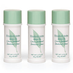 Green Tea by Elizabeth Arden, 3x1.5oz (4.5oz total) Cream Deodorant women