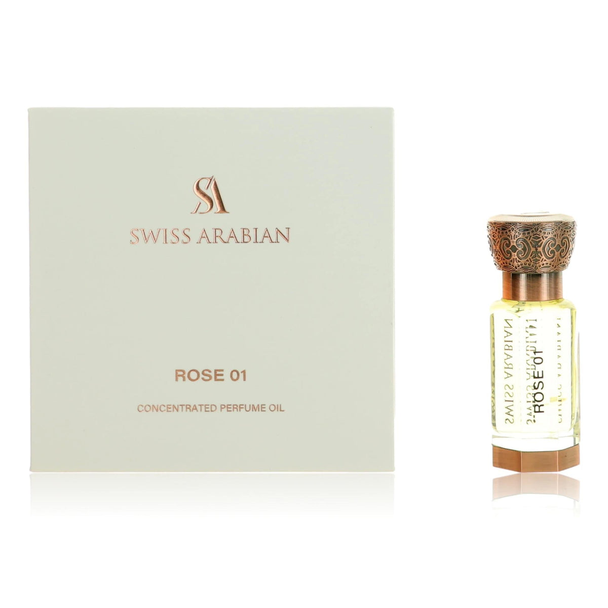 Rose 01 by Swiss Arabian, .4 oz Perfume Oil for Unisex