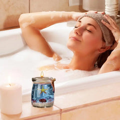 Scented Candles Sea Theme Gel Wax Home Air Freshener Aromatherapy Jar Candles Wedding Birthday Gift Home Decoration