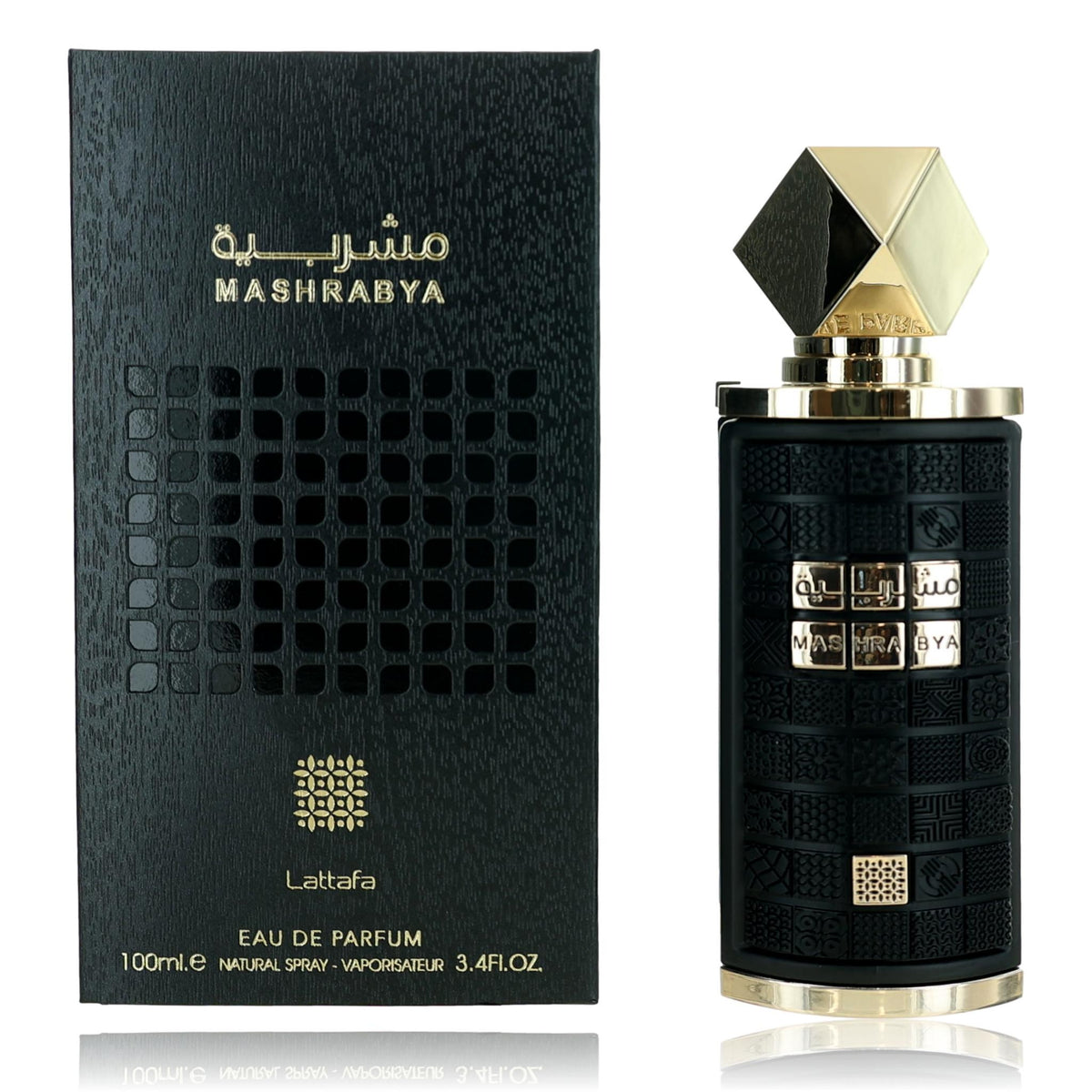Mashrabya by Lattafa, 3.4 oz Eau de Parfum Spray for Unisex