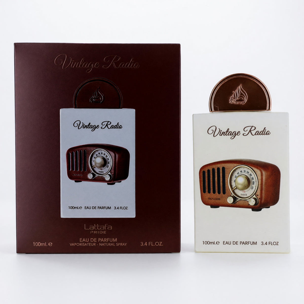 Vintage Radio by Lattafa, 3.4 oz EDP Spray for Unisex
