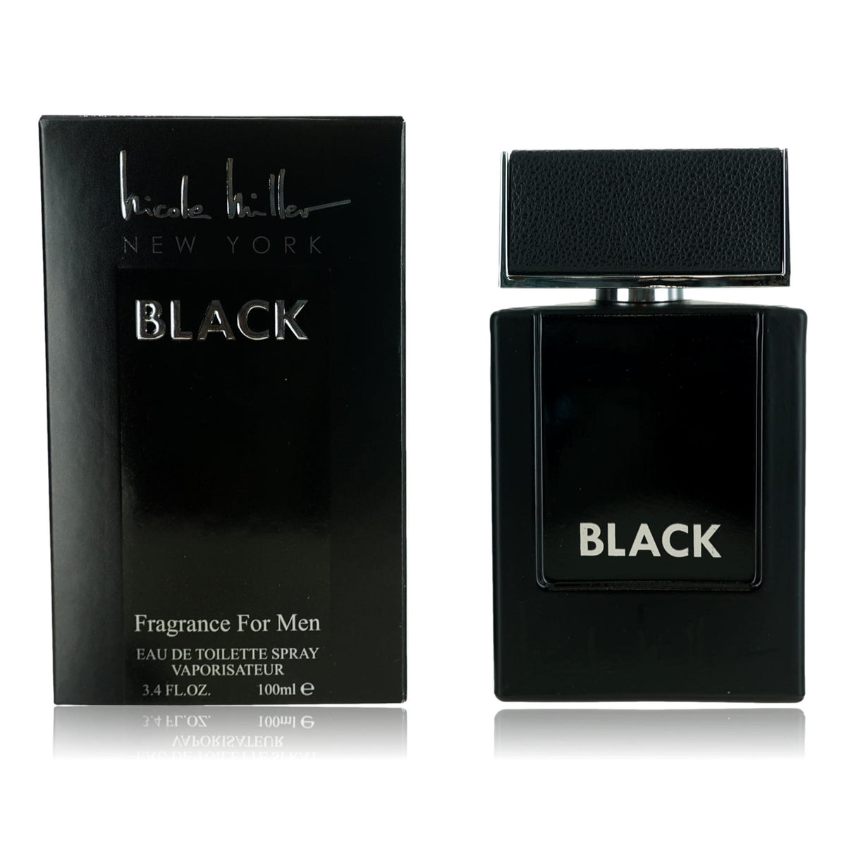 Nicole Miller Black by Nicole Miller, 3.4 oz Eau de Toilette Spray for Men