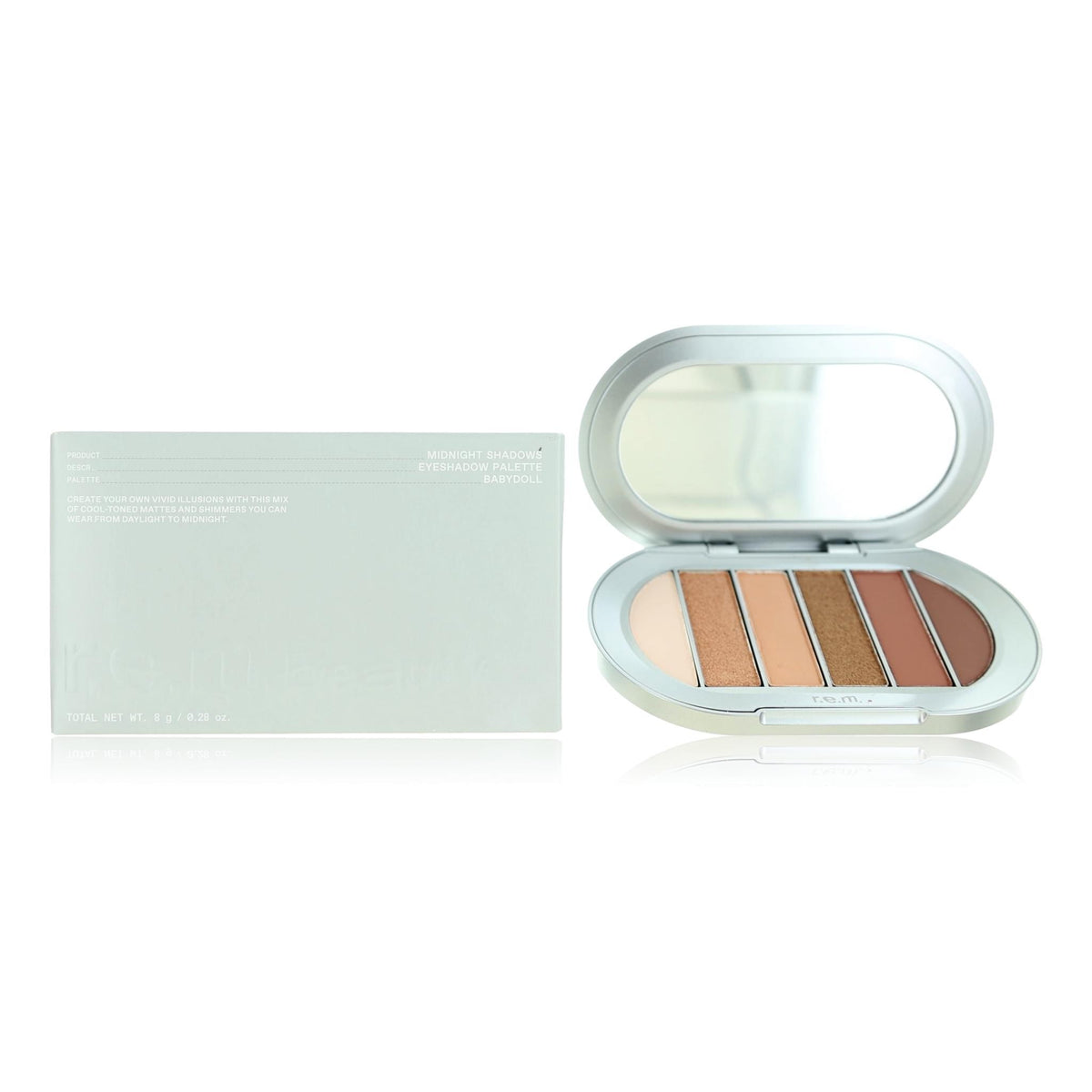Midnight Shadows by r.e.m. beauty, 6 Shade Eyeshadow Palette - Babydoll