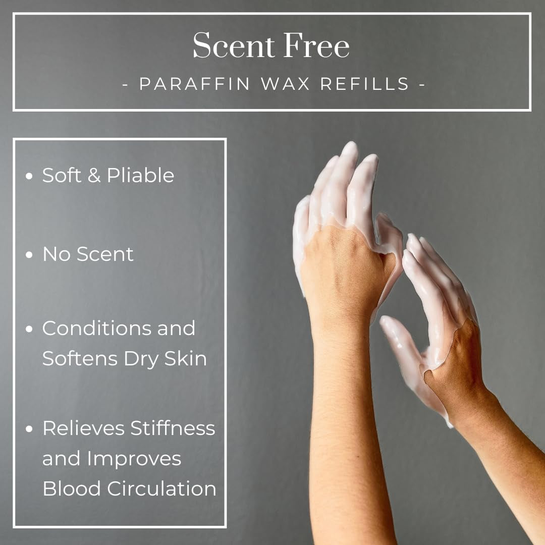 6Lb Unscented Paraffin Wax, Paraffin Wax for Hand and Feet, Use with Any Paraffin Wax Machine for Hand and Feet, Paraffin Wax Refills for Paraffin Baths, Parrafin Wax Blocks