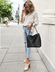 Women's Top Handle Hobo Bags and Handbags with Zipper Closure