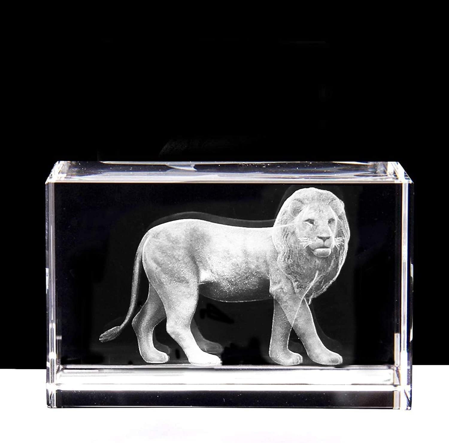 3D Eagle Paperweight(Laser Etched) in Crystal Glass Cube Birthday/Christmas Gifts(No Included LED Base)(3.1X2X2 Inch)