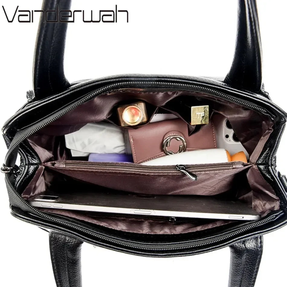 Genuine Luxury Handbags Women Bags Designer Handbags Soft Leather Shoulder Crossbody Bags for Women Tote Sac a Main