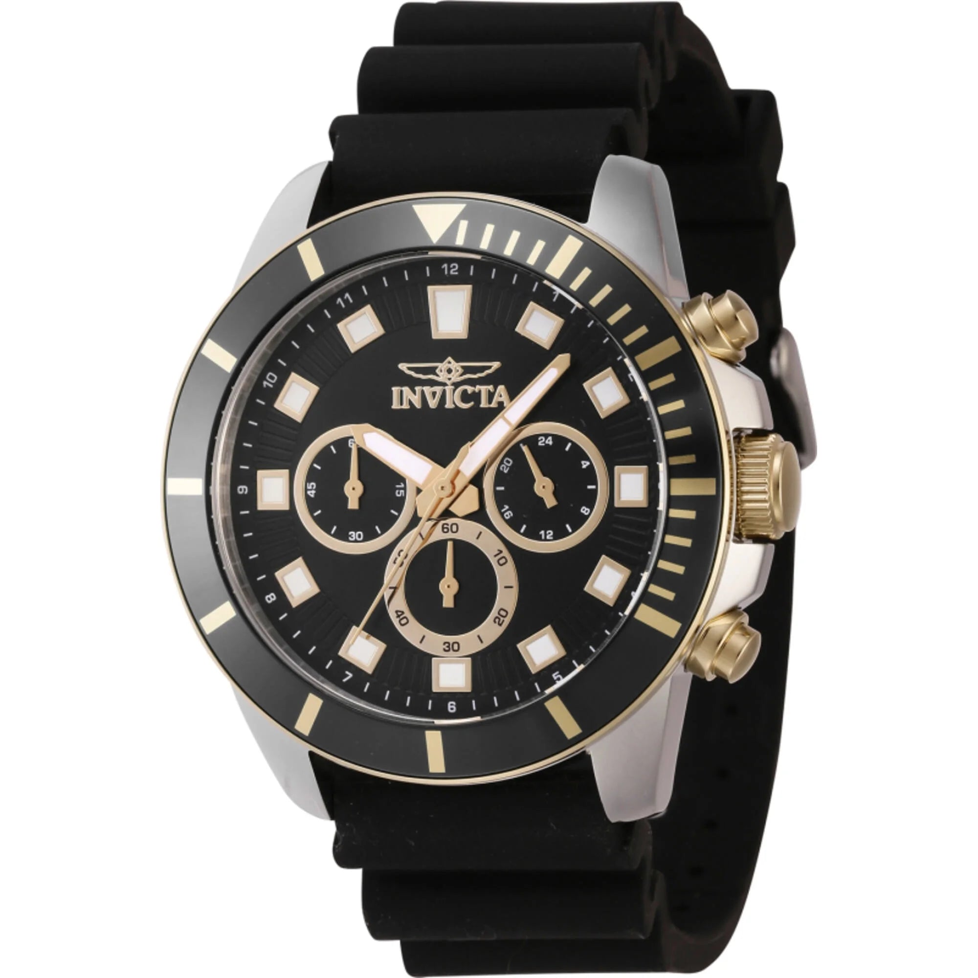 Pro Diver Men 45Mm Stainless Steel, Black Dial Quartz Watch